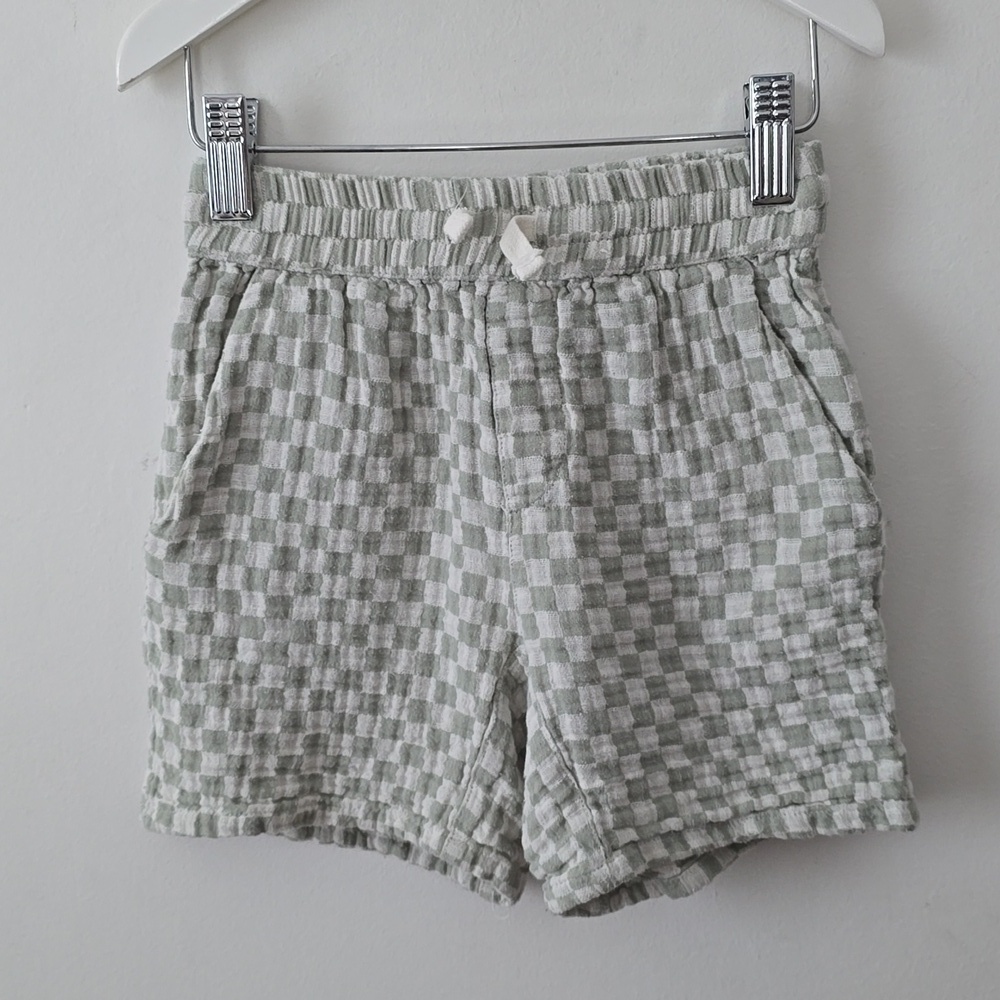 Rylee + Cru Checkered Boy's Shorts 6/7